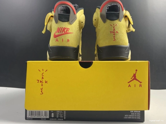 X AIR CN1084-300 TRAVIS 6 SCOTT JORDAN YELLOW 1104